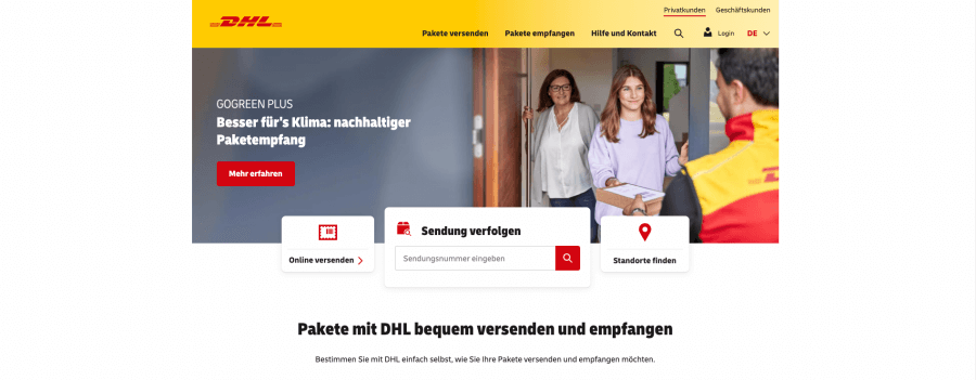 DHL- Website